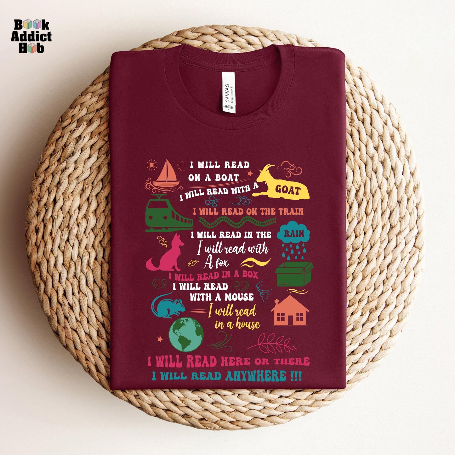 I Will Read Here Or There Tee