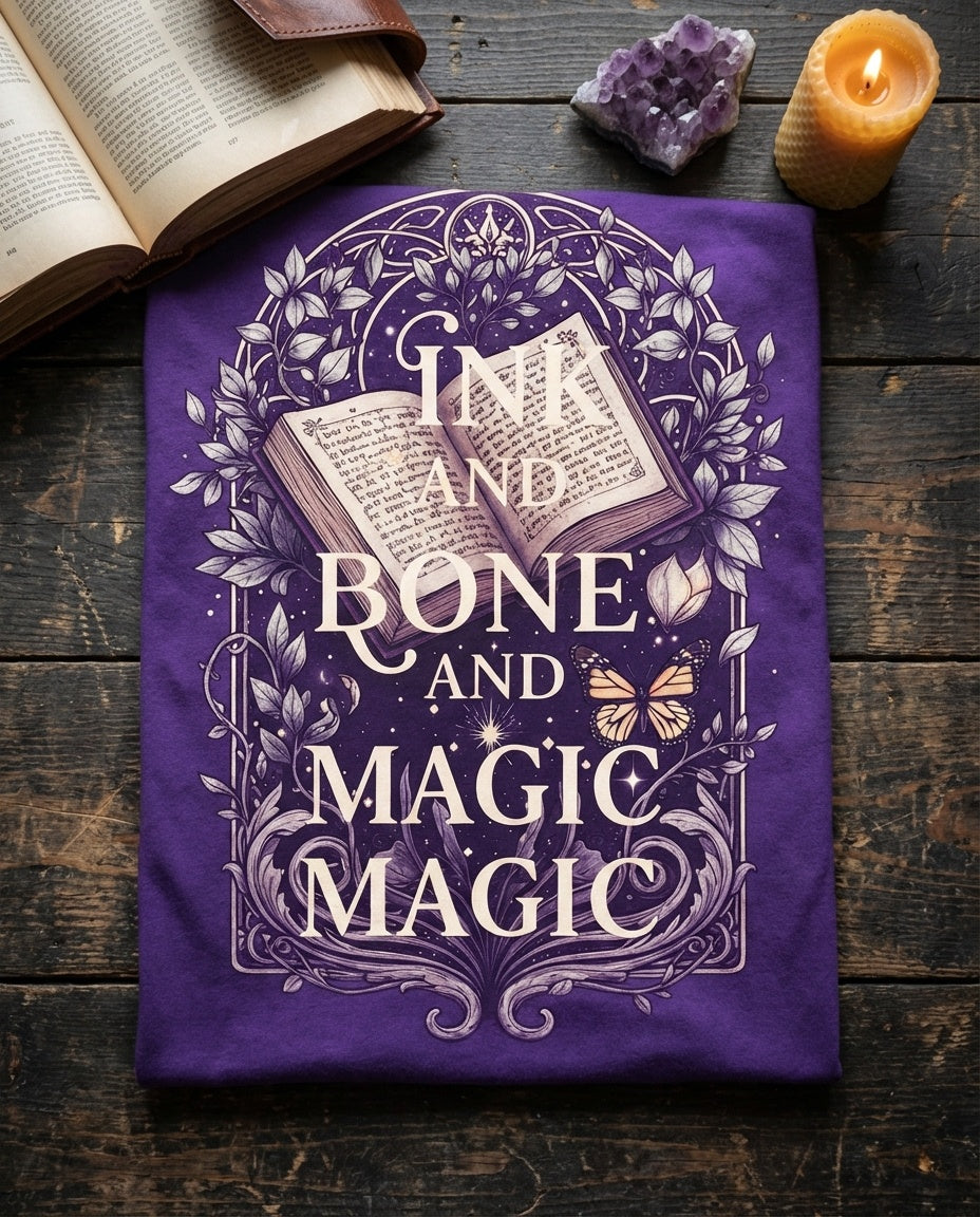 Ink and Bone and Magic — Romantasy Tee - BookAddictHub