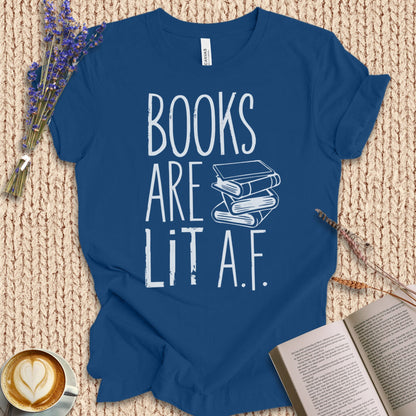 Book Are Lit A.F. Tee