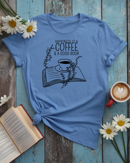 Happiness Is A Coffee & A Good Book Tee
