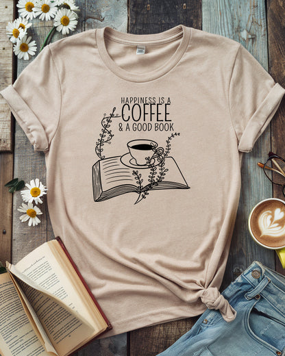 Happiness Is A Coffee & A Good Book Tee