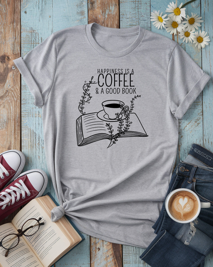 Happiness Is A Coffee & A Good Book Tee