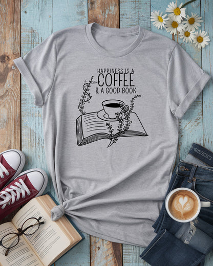 Happiness Is A Coffee & A Good Book Tee