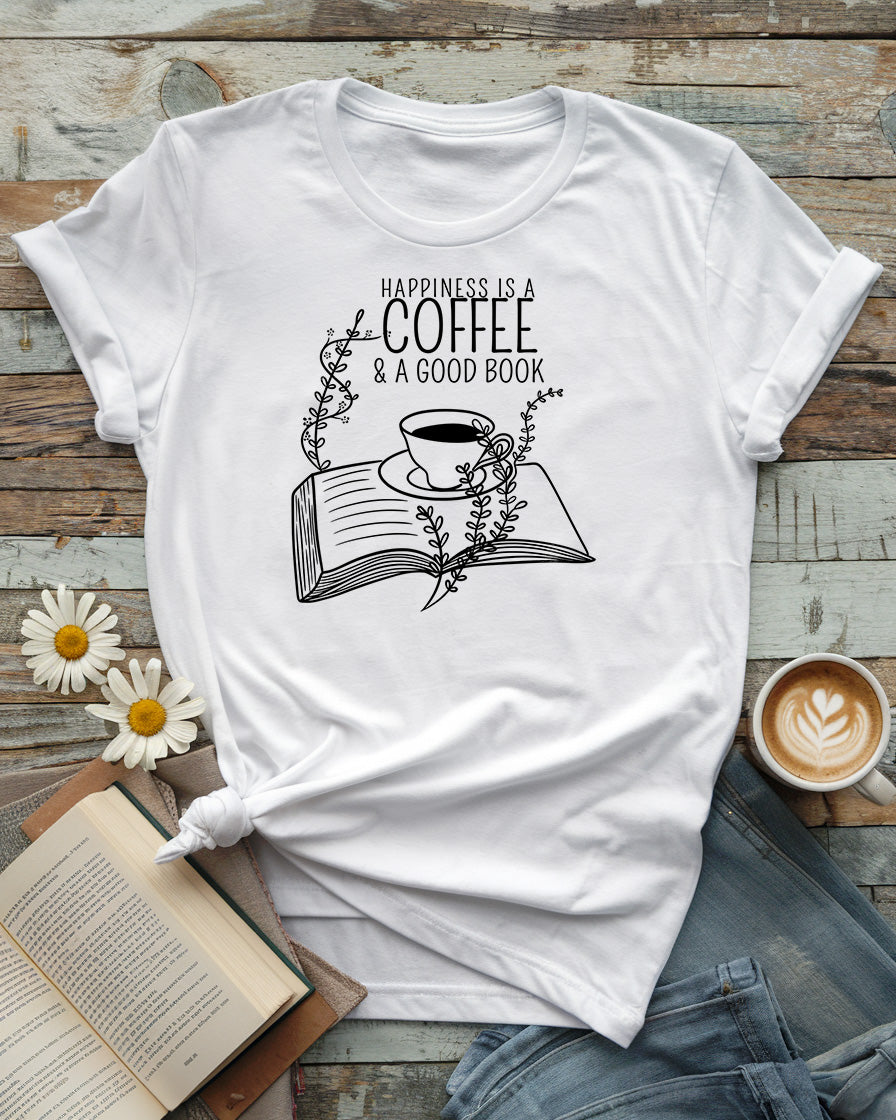Happiness Is A Coffee & A Good Book Tee