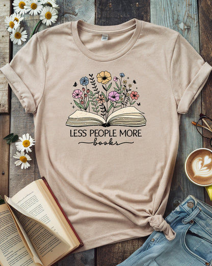 Less People More Books Tee