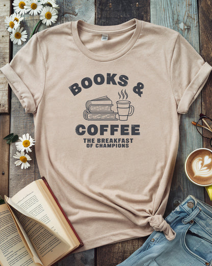 Books And Coffee Tee