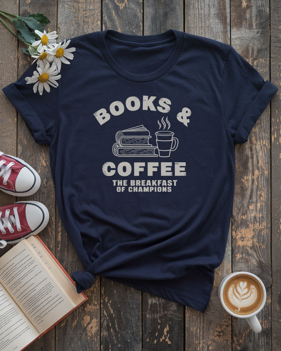 Books And Coffee Tee