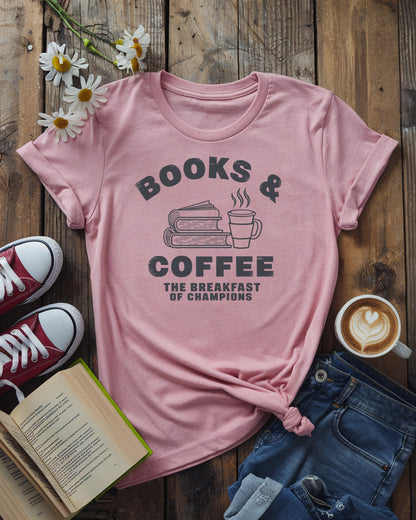 Books And Coffee Tee