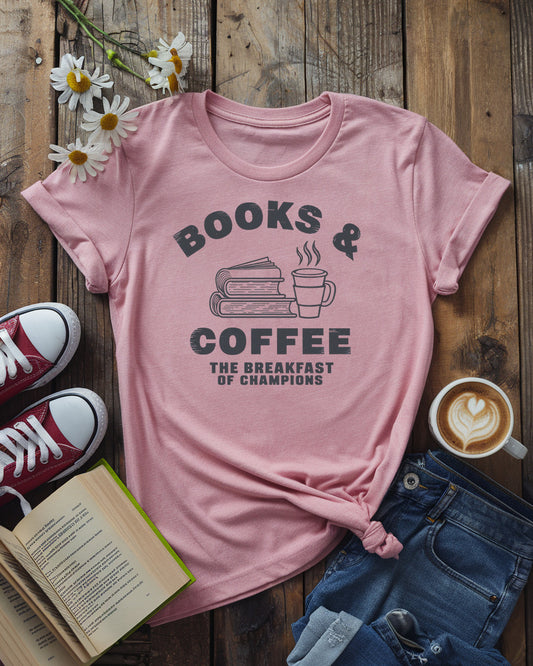 Books And Coffee Tee