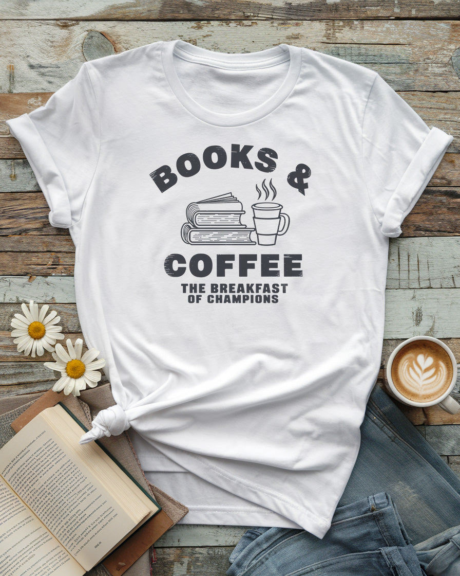Books And Coffee Tee