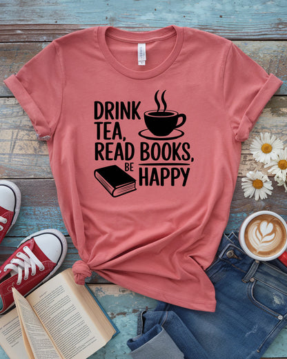 Read Books Be Happy Tee