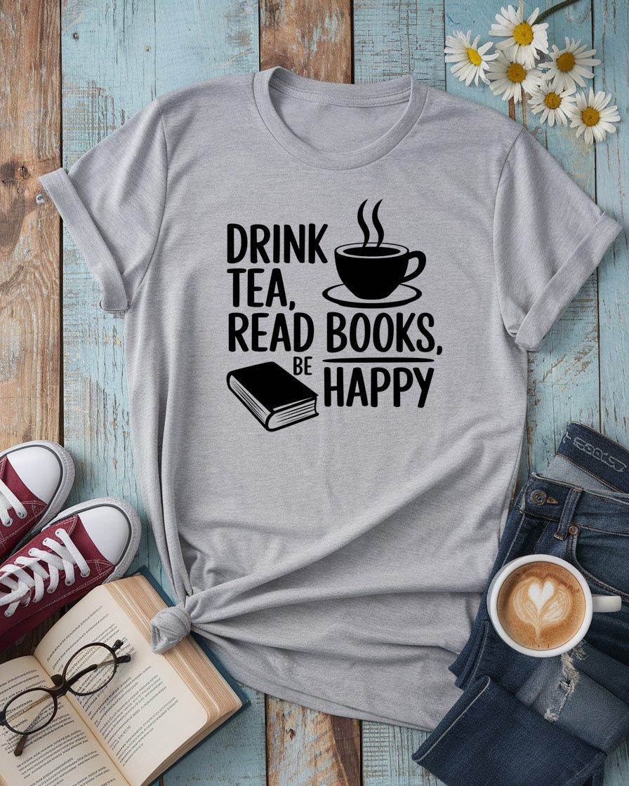 Read Books Be Happy Tee