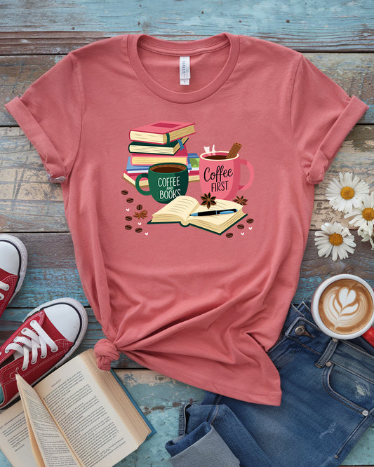 Coffe & Books Tee
