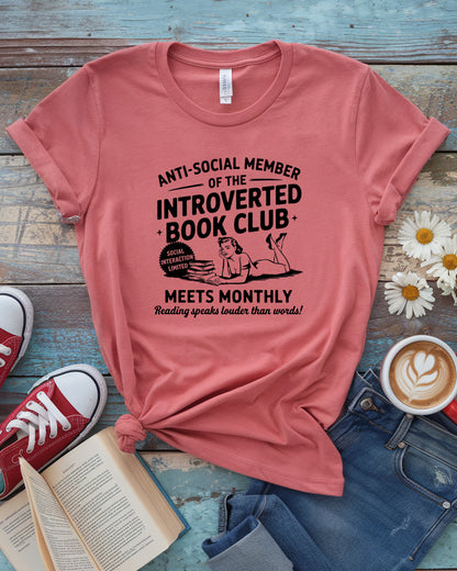 Introverted Book Club Unisex Tee
