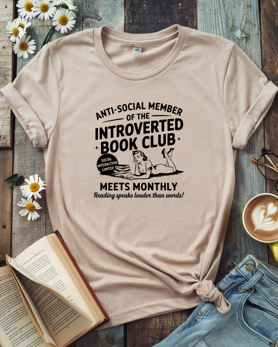 Introverted Book Club Unisex Tee