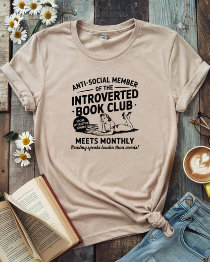Introverted Book Club Unisex Tee