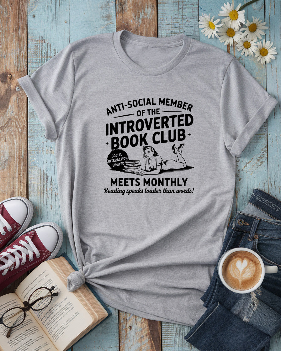 Introverted Book Club Unisex Tee