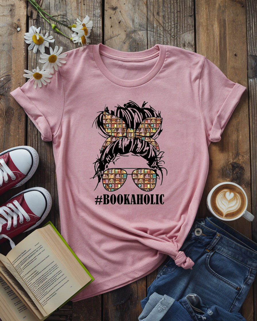 Bookaholic Tee,  Premium Bella Cotton Shirt