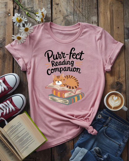 Purr-fect Reading Companion Tee