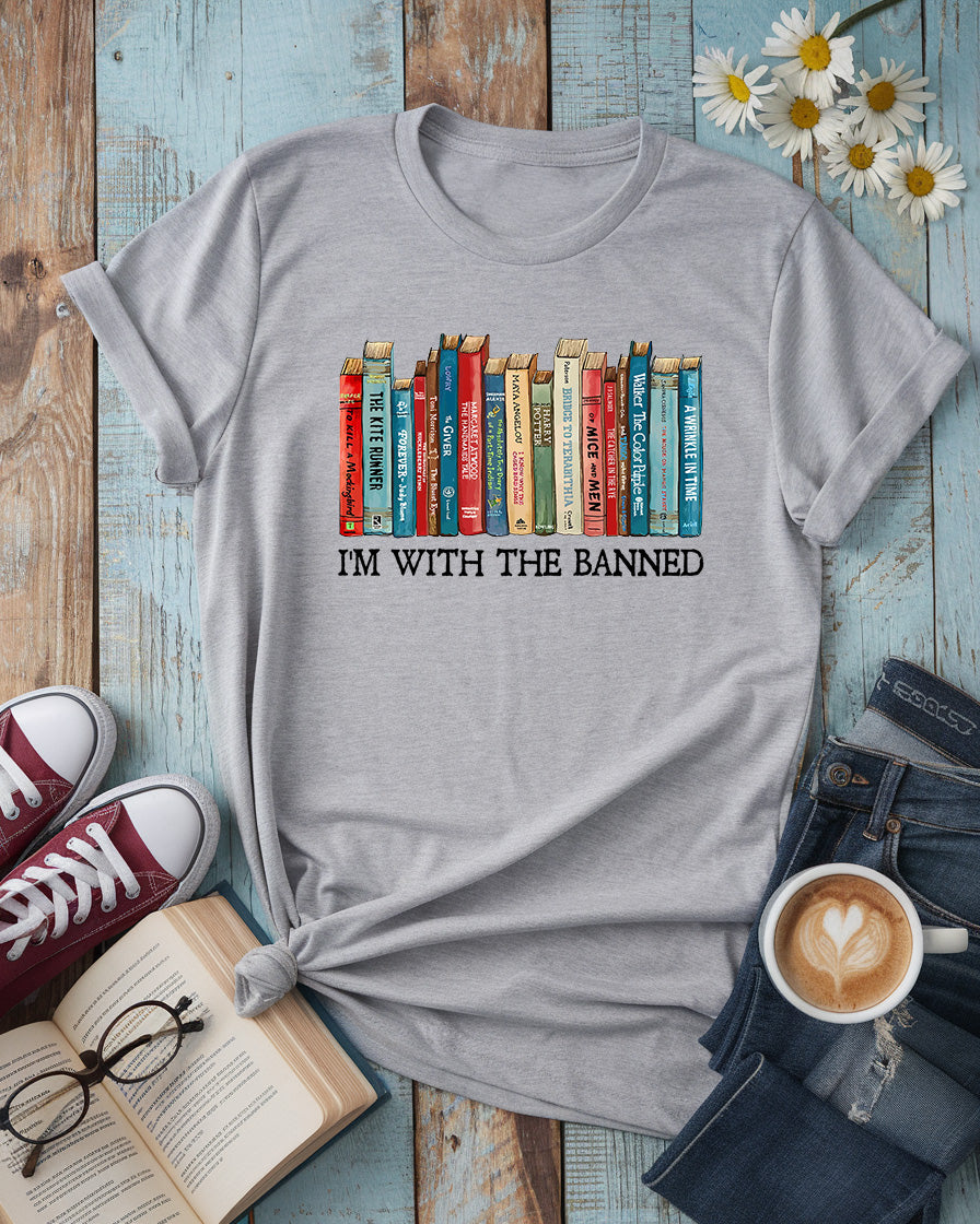 I'm With The Banned Tee, Celebrate Banned Books