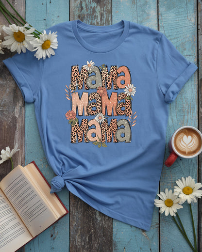 Mama Leopard Tee, Vintage Boho Mother’s Day Design