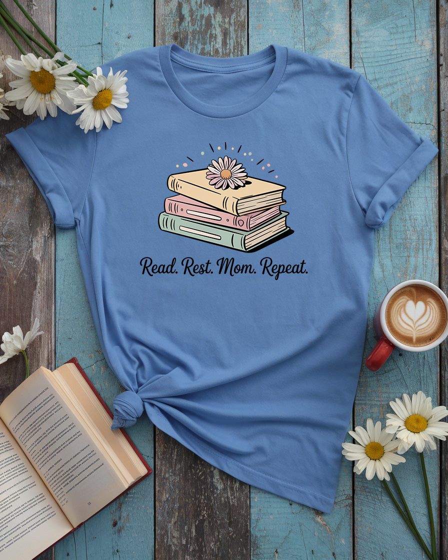 Read. Rest. Mom. Repeat Tee