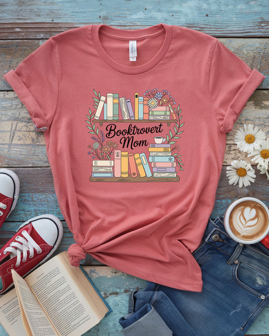 Booktrovert Mom Tee