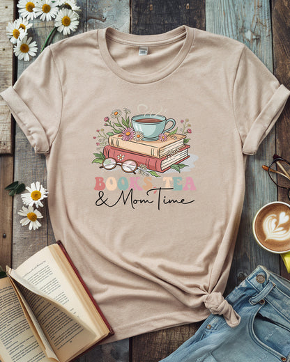 Books, Tea & Mom Time Tee