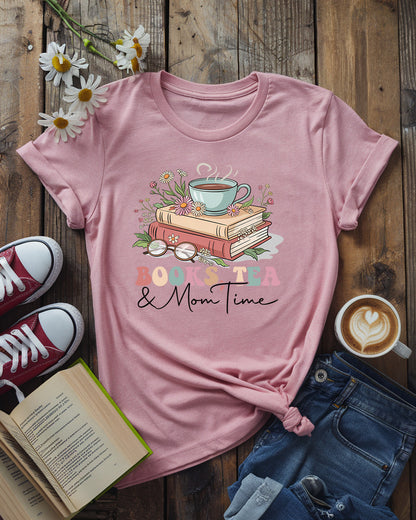 Books, Tea & Mom Time Tee