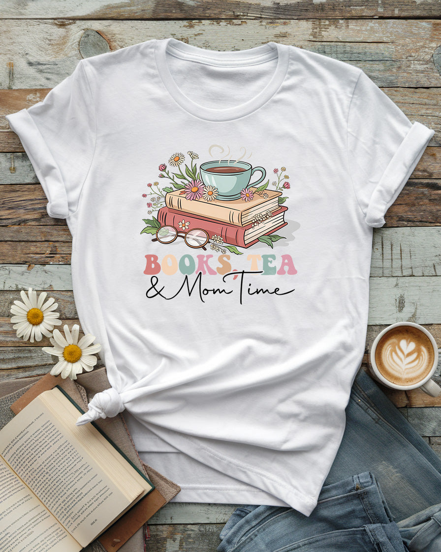 Books, Tea & Mom Time Tee