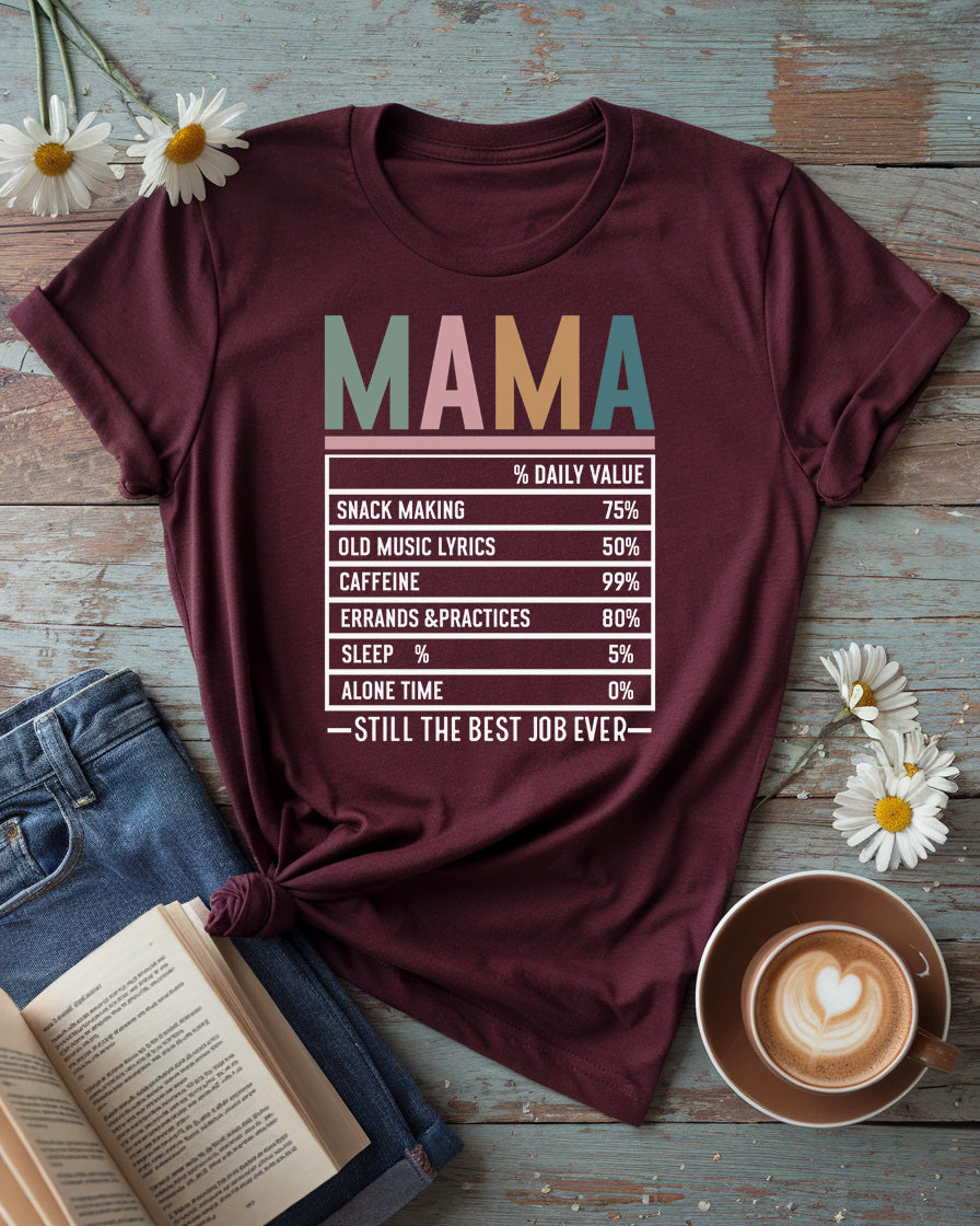 MAMA Nutrition Facts Tee, Funny Mother’s Day Gift