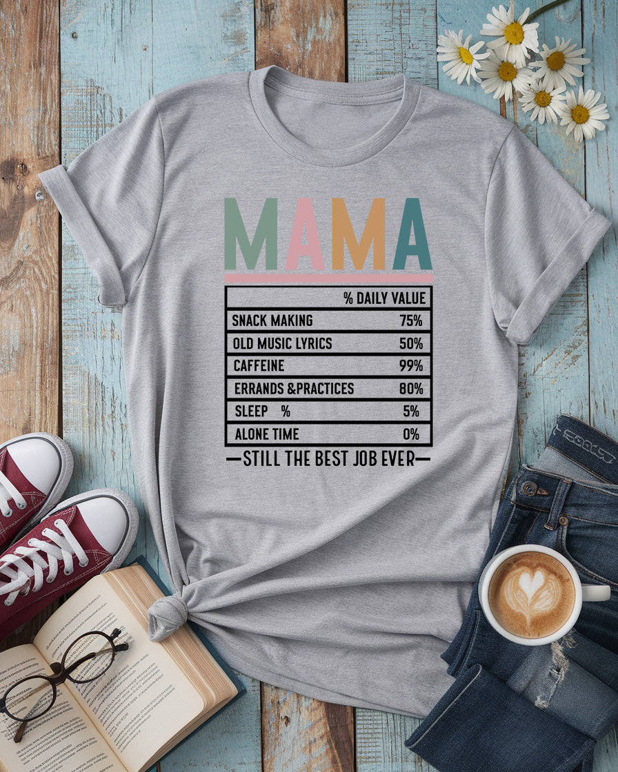 MAMA Nutrition Facts Tee, Funny Mother’s Day Gift