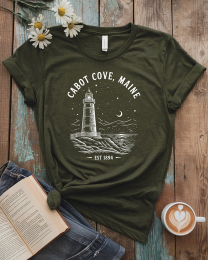 Cabot Cove, Maine Tee, Murder, She Wrote Inspired