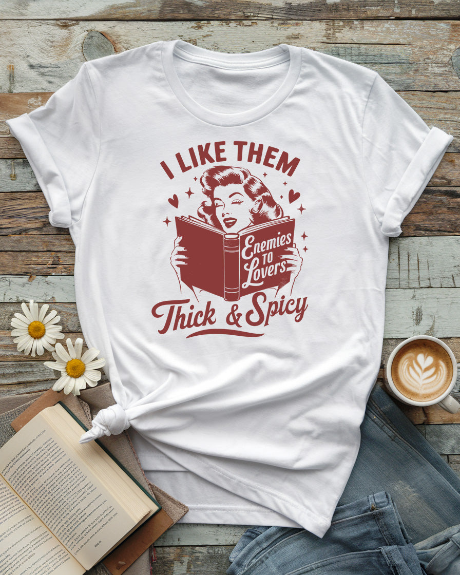 I Like Them Thick & Spicy Tee, Retro Design