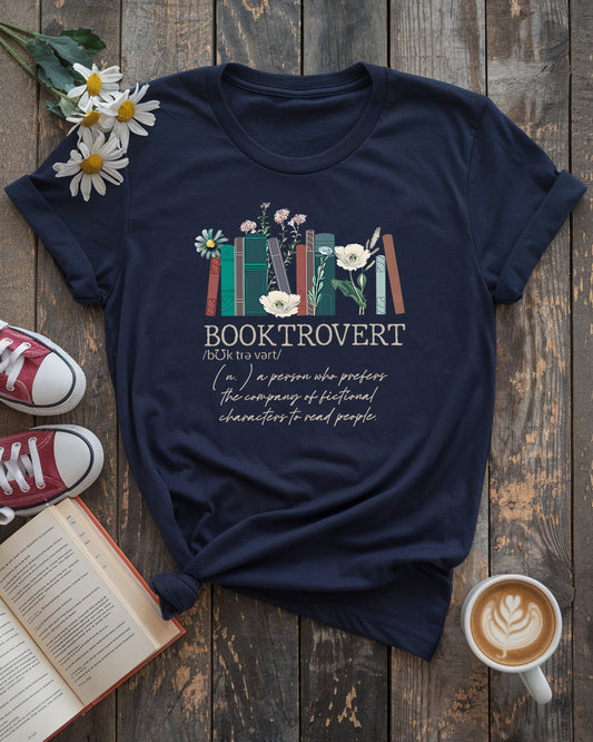 Booktrovert Tee, Unique Gift for Introverted Readers