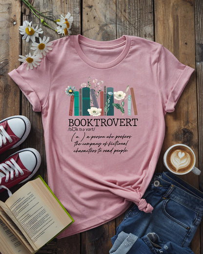 Booktrovert Tee, Unique Gift for Introverted Readers