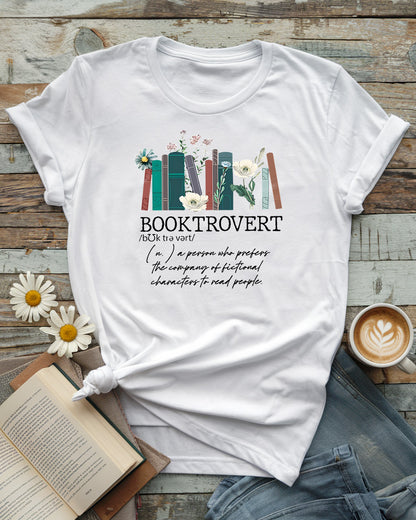 Booktrovert Tee, Unique Gift for Introverted Readers