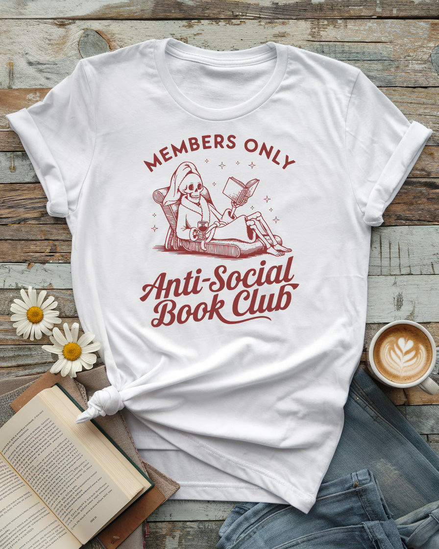 Anti-Social Book Club Tee