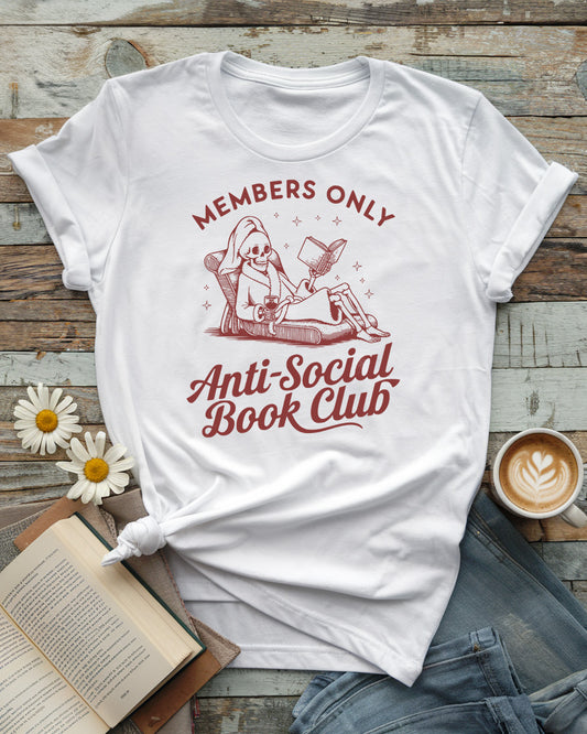 Anti-Social Book Club Tee