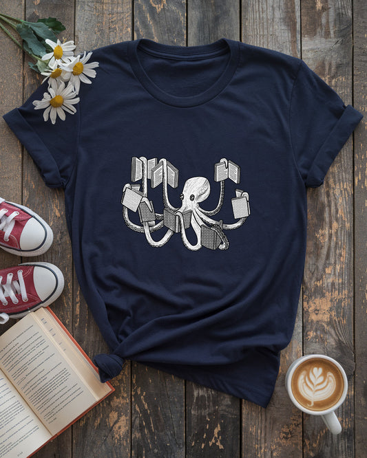 Octopus Bookworm Tee