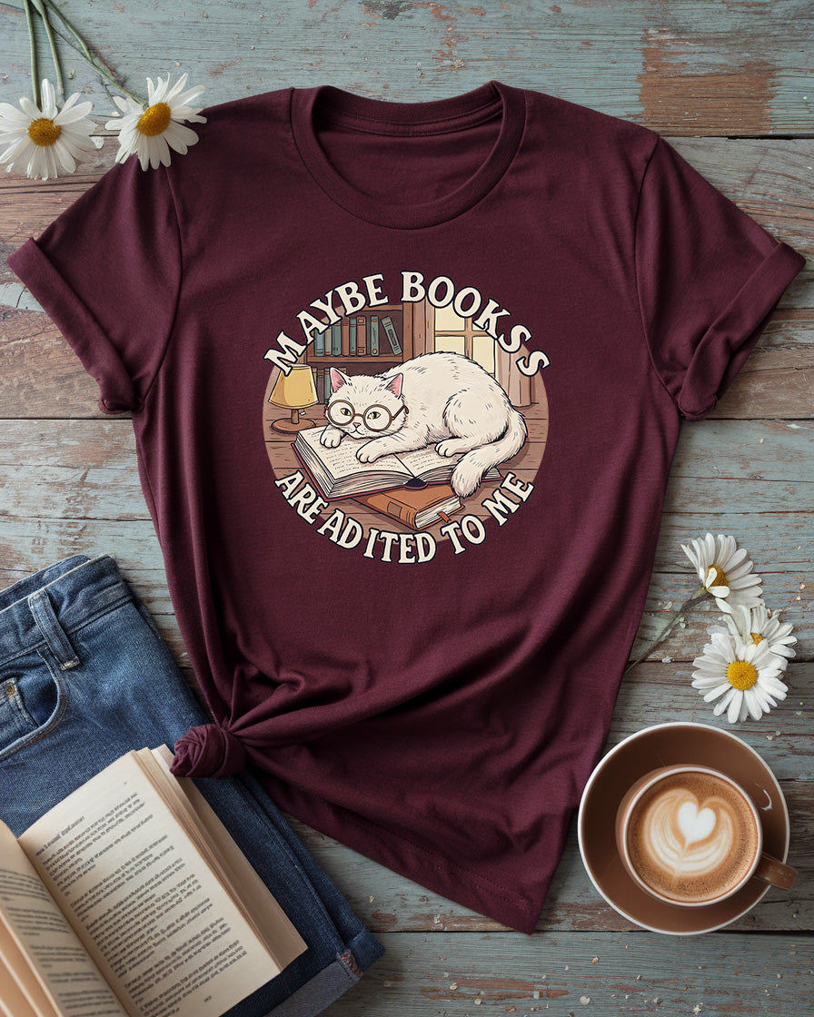 Books Are Addicted to Me Tee