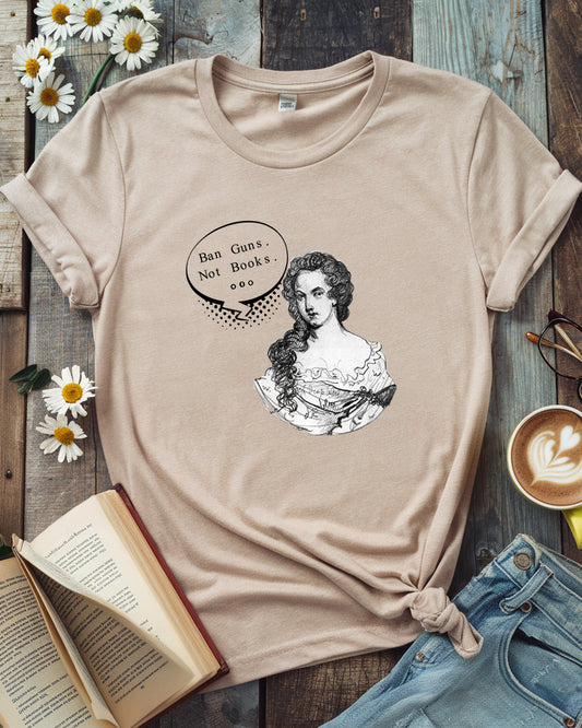 Ban Guns Not Books Aphra Behn Tee