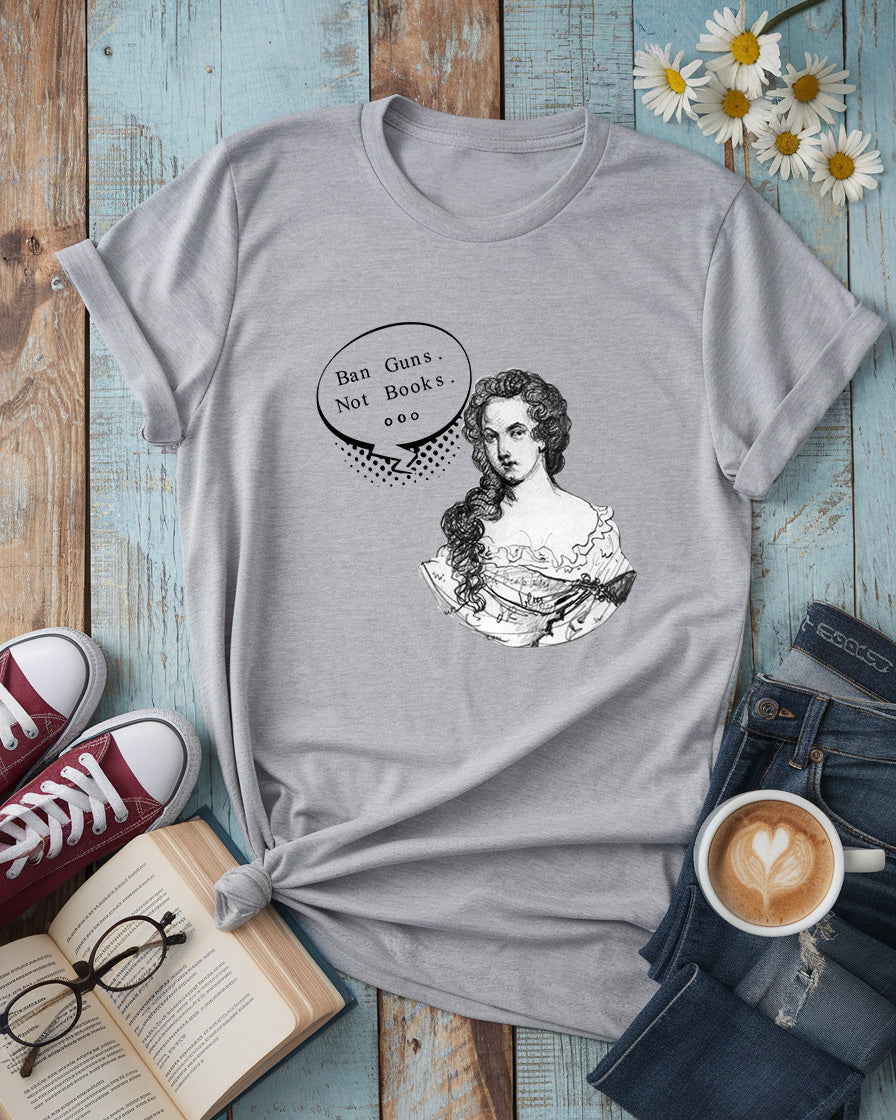 Ban Guns Not Books Aphra Behn Tee