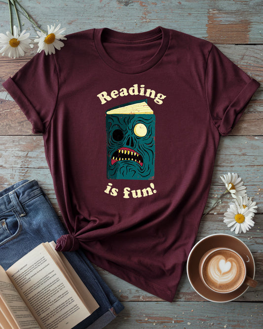 Reading Is Fun Monster Book Tee
