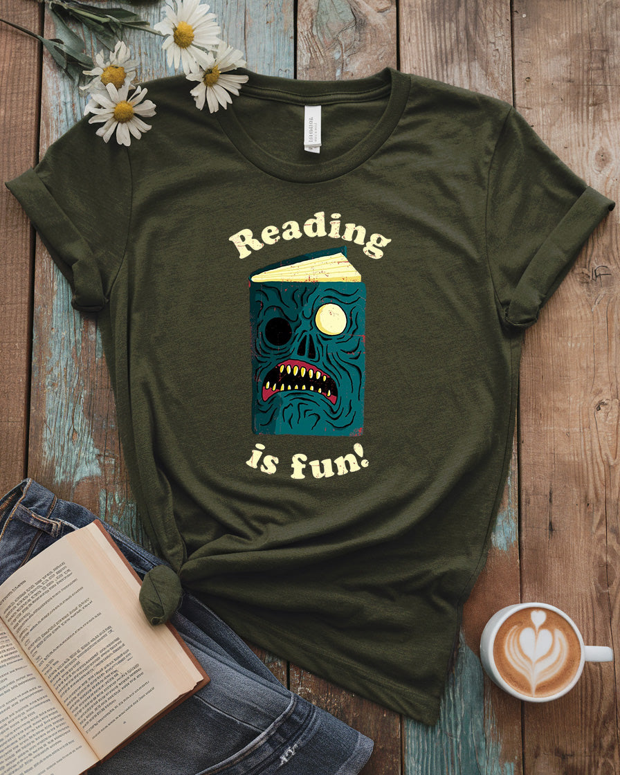 Reading Is Fun Monster Book Tee