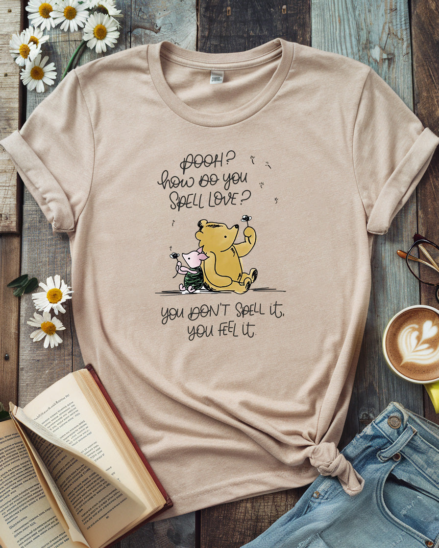 How Do You Spell Love Winnie the Pooh Tee