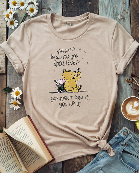 How Do You Spell Love Winnie the Pooh Tee