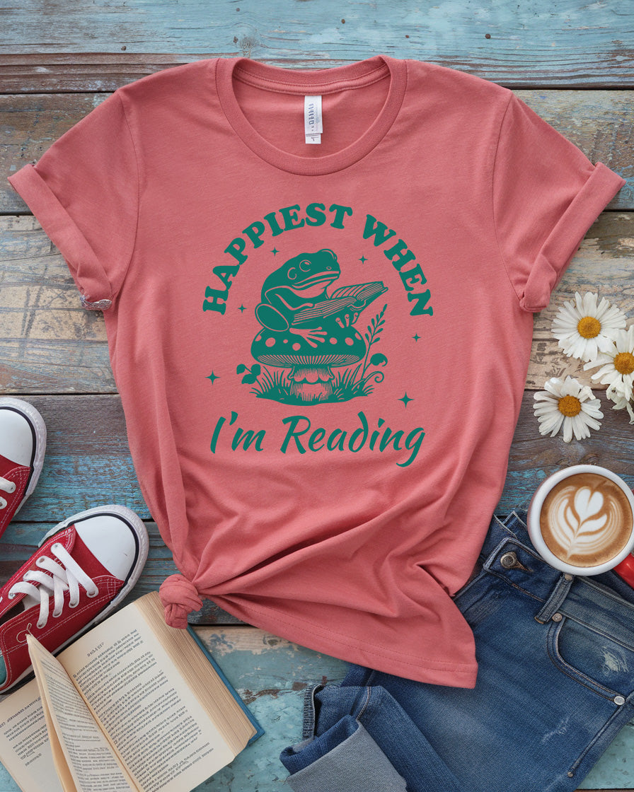 Happiest When I’m Reading Tee
