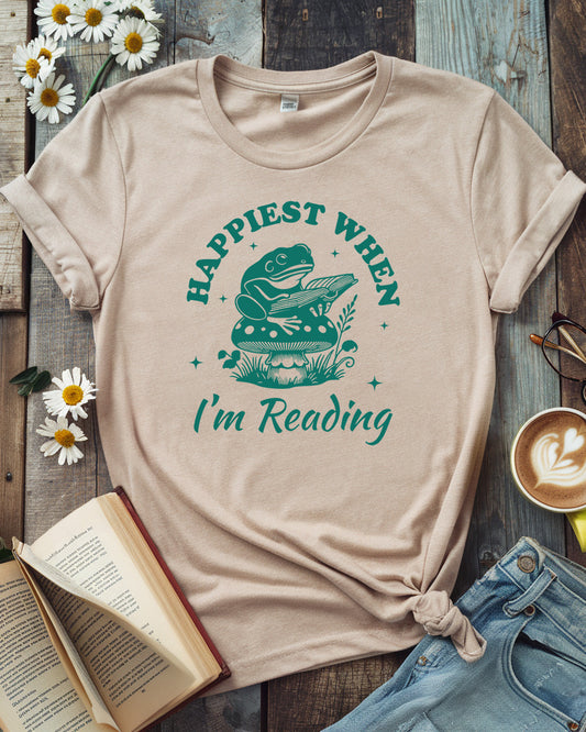 Happiest When I’m Reading Tee