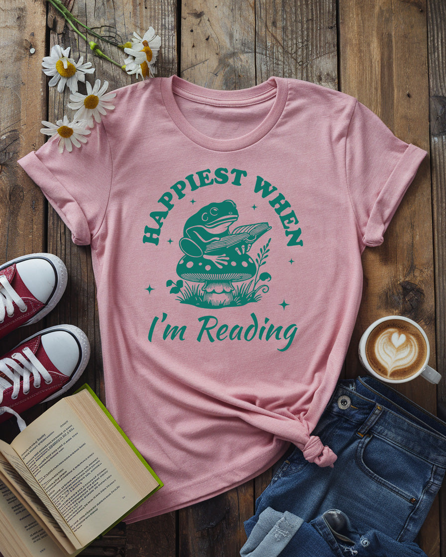 Happiest When I’m Reading Tee